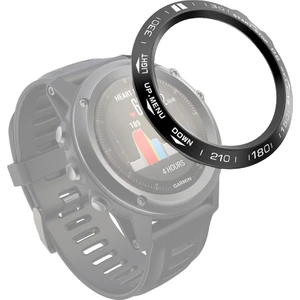 Garmin Fenix ​​3/3 Hr Akıllı Izle Çelik Çerçeve Yüzük, B Sürümü (Siyah Yüzük Beyaz Mektup) (Yurt Dışından)