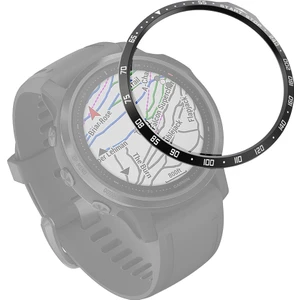 Garmin Fenix ​​6s / 6s Pro / 6s Safir Akıllı Izle Çelik Bezel Yüzük, Bir Sürüm (Siyah Yüzük Beyaz Mektup) (Yurt Dışından)