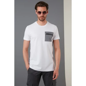 Baskılı Slim Fit Bisiklet Yaka Pamuklu T Shirt Erkek T Shirt 5902351