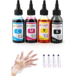 Canon E 3440 Uyumlu 4X100 ml Mürekkep Seti
