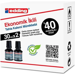 BT30 Tahta Kalemi Mürekkebi 2'li Paket Siyah