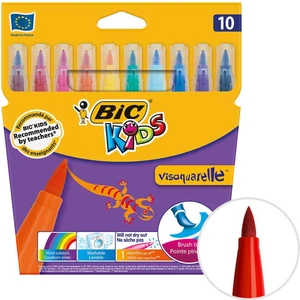 Kids Visa 828964 Fırça Uçlu Keçeli Boya Kalemi 10'lu Paket