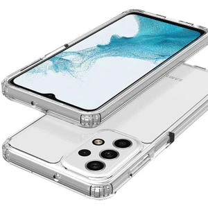 Samsung Galaxy A23 Kamera Korumalı Köşeleri Airbag Darbe Emici Şeffaf Leke Tutmaz Silikon Kapak