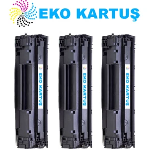 Eko Kartuş Hp Laserjet Pro Mfp M125A 83A Ekonomik  Avantajlı  3’lü   Paket Muadil Toner