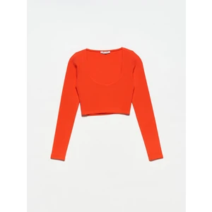 30111 Uzun Kollu Top-Kırmızı