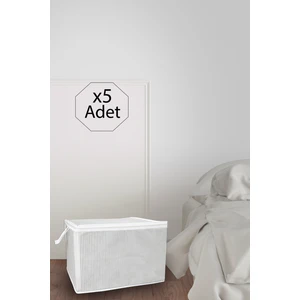 Pazar Kapısı 5 Adet Mini Boy Tela Kumaş Kıyafet Hurcu 45X40X30 cm