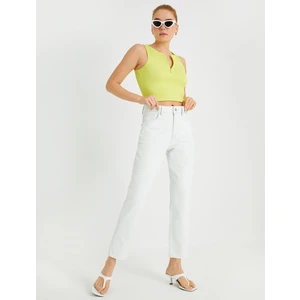 Mom Fit Kot Pantolon - Mom Jean