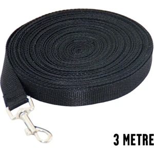 Siyah Köpek Gezdirme Tasması Sevk Kayışı