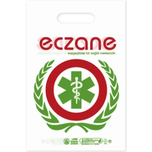 Elgeçme Eczane Poşeti (No:1) 22X33 cm (Tasarım 5) - 100 Adet