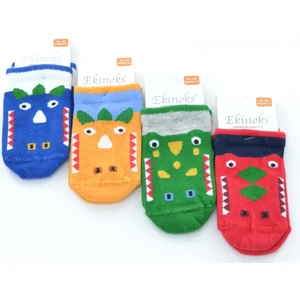 4 Lü Olezka Desenli Erkek Çocuk Patik Çorap