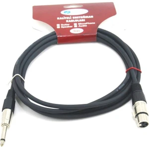 Imece MMC3XP Bk Mikrofon Kablosu Çivi 3 Metre Siyah