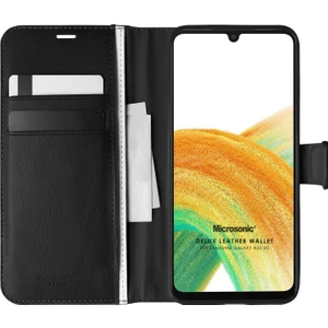 Samsung Galaxy A33 5g Kılıf Delux Leather Wallet Siyah