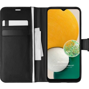 Samsung Galaxy A13 5g Kılıf Delux Leather Wallet Siyah