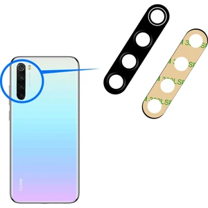 Xiaomi Redmi Note 8 Arka Kamera Camı Lens Yapışkanlı