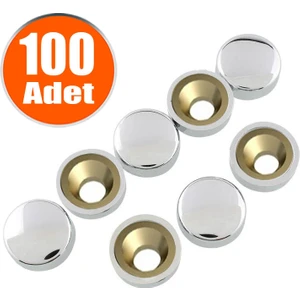 Pta Dekoratif Vida Kapağı Krom 15 mm (100 ADET)