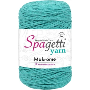 Spagetti Yarn Su Yeşil Pamuk Makrome Ip