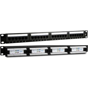 24 Port Cat6 Utp Patch Panel Portlar Sabit (Dolu)