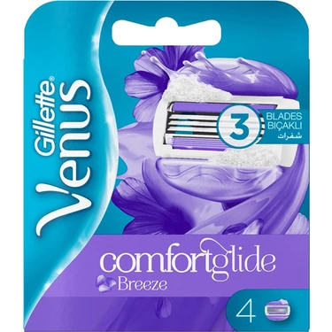 Gillette Venus Comfortglide Breeze Yedek Kadın Tıraş Bıçağı 4'Lü