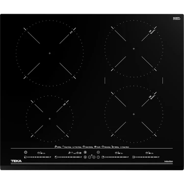 Teka IZC 64630 BK Ankastre Cam Seramik İndüksiyonlu Ocak 7400 W Siyah 60 cm