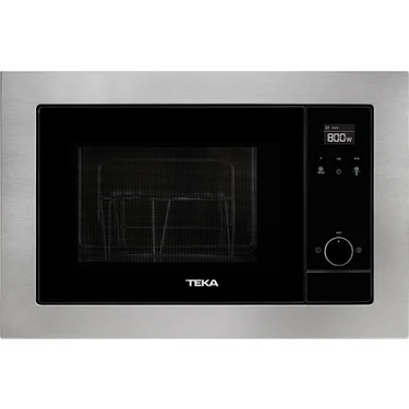 Teka MS 620 BIS Ankastre Mikrodalga Fırın + Izgara Inox & Siyah Cam 20 lt