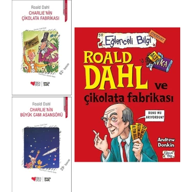 Charlie'nin Çikolata Fabrikası 3 Kitap Set - Roald Dahl Kitabı