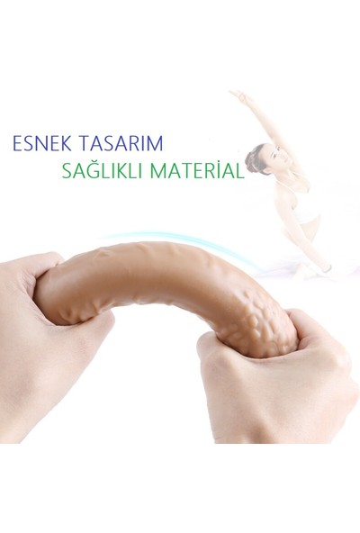 Joytoy 22 cm Dildo Vajinal Anal Penis Esnek Yapılı