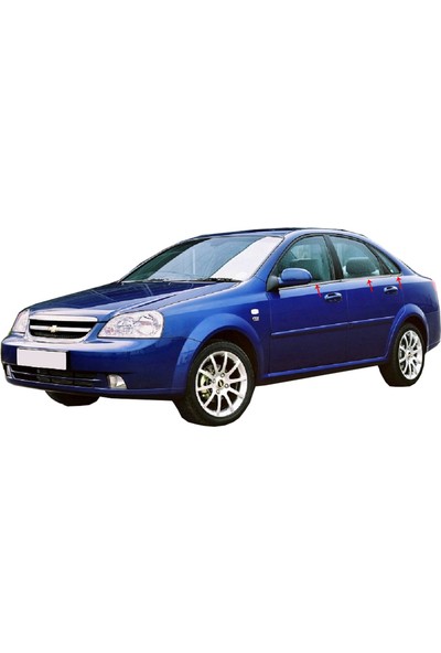 Arabamsekil Chevrolet Lacetti Sedan - Cam Çıtası - 6 Parça Krom - 2004-2011