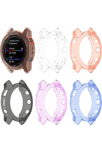 Zsykd Garmin Fenix ​​7 Için Darbeye Dayanıklı Tpu Yumuşak Koruyucu Kılıf (Şeffaf) (Yurt Dışından)