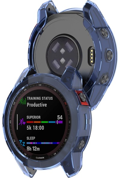 Zsykd Garmin Fenix ​​7 Için Darbeye Dayanıklı Tpu Yumuşak Koruyucu Kılıf (Şeffaf) (Yurt Dışından)