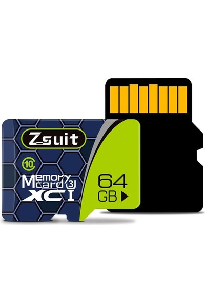 Zsykd Zsuıt 64GB Yüksek Hızlı CLASS10 Gümüş Gri Tf (Mikro Sd) Hafıza Kartı (Yurt Dışından)