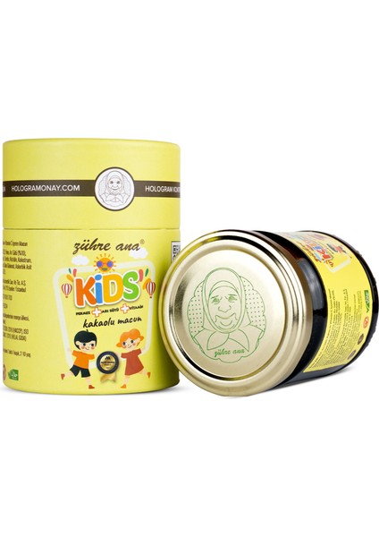 Zühre Ana Kids Arı Sütü Pekmez Bal ve Vitamin Katkılı Kakaolu Macun 240 gr