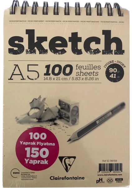 Resim Defteri Sketch A5 90Gr 50 Yaprak 96158