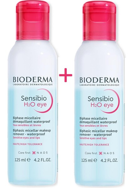 Sensibio H2o Eye Çift Fazlı Makyaj Temizleyici 125 Ml 2 Adet