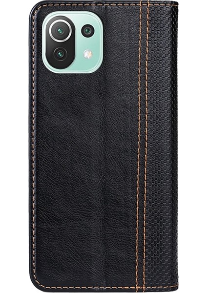 Xiaomi Mi 11 Lite Pu + Tpu Deri Kılıf Için Mavi (Yurt Dışından) indirimleri