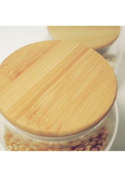 Bambu Vakum Kapaklı Cam Kavanoz 500ML 6 Lı fiyatları