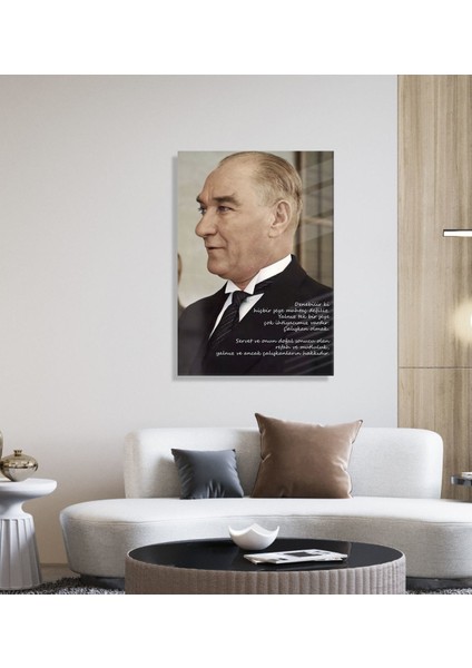 Gift Atatürk Temalı Cam Tablo 45X65CM-5