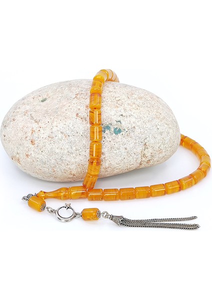 Gümüş Püsküllü Kapsül Model Sıkma Kehribar Tesbih modelleri