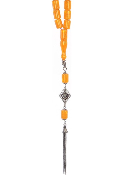 Gümüş Püsküllü Kapsül Model Sıkma Kehribar Tesbih fiyatları