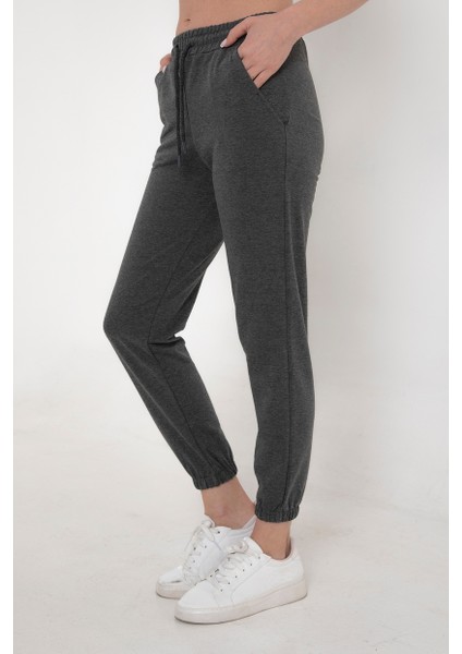 Kadın Beli ve Paçası Lastikli Eşofman Altı modelleri