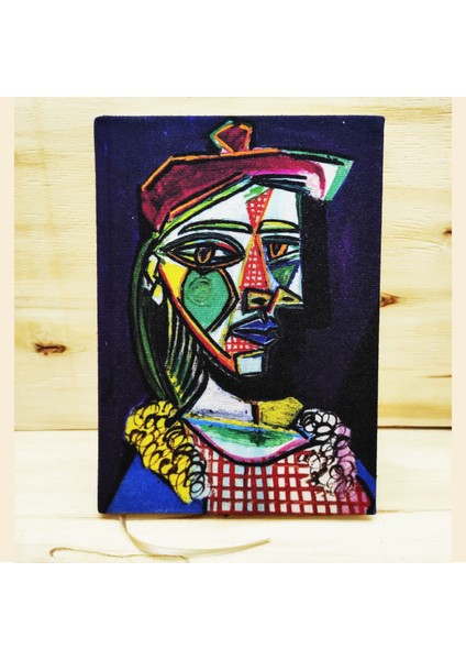 Pablo Picasso - Kumaş Kapaklı Defter Bej Renk 14X20CM