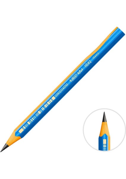 Bic Kids Evolution 919262 Üçgen Jumbo Başlangıç Kurşun Kalem Mavi 12'li Paket