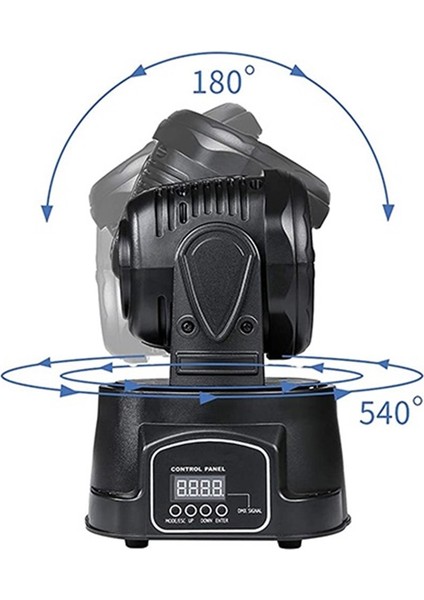 Wash-107 DMX Moving Head Robot Sahne Işık Sistemi 7x10W RGBW