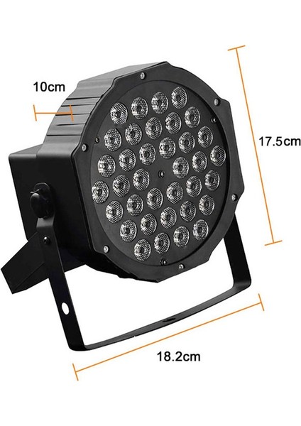 Par-136X Led Par Sahne Işık Sistemi 1x36 Watt RGB DMX512