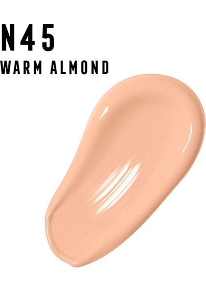 Max Factor Facefinity 3'ü 1 Arada Kalıcı Fondöten 45 Warm Almond