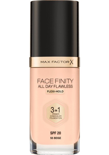 Max Factor Facefinity 3'ü 1 Arada Fondöten No: 55 Bej