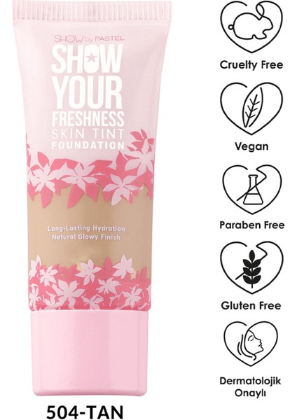 Show By Pastel Freshness Skin Tint Fondöten No: 504