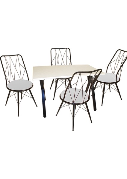 Anemon Werzalit - Royal Masa Takımı 80X120 - Beyaz