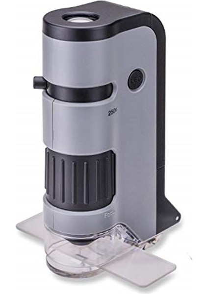 Carson Microflip 100250X LED Işıklı Cep Mikroskop Akıllı Telefon Digiscoping Adaptör Klipsli