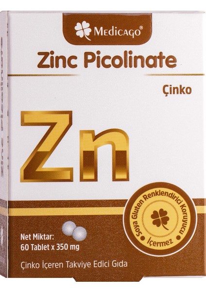 Medicago Zinc Picolinate Tablet 60