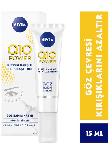 Göz Bakım Kremi Q10 Power Kırışık Karşıtı ve Sıkılaştırıcı 15 ml